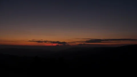 20x sunrise over black mountains wales Stock Footage 108071253