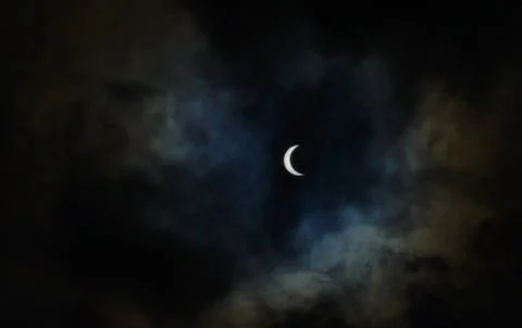 21 JUNE 2020 SOLAR ECLIPSE IN PATNA | INDIA Stock Photos