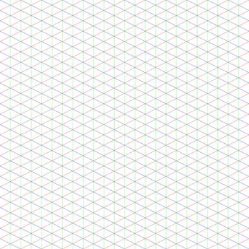 2:1 Large Isometric Grid for Pixel Art 스톡 일러스트