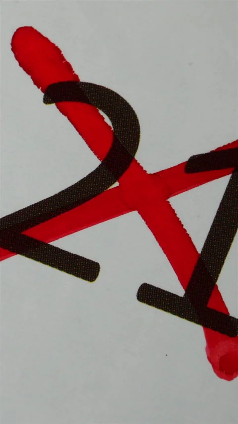 21 - Marking the date in the calendar with a red marker. The twenty-first day of Stock Footage 277423517