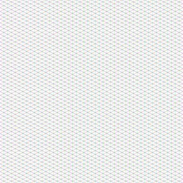 2:1 Medium Isometric Grid for Pixel Art Stock Illustration