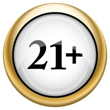 21 plus icon 스톡 일러스트