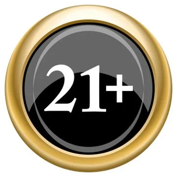 21 plus icon Stock Illustration