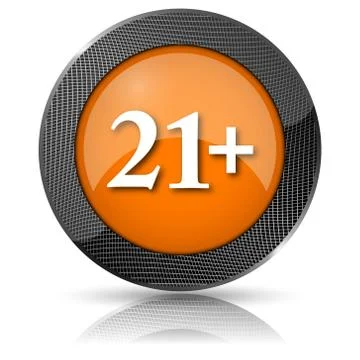 21 plus icon 스톡 일러스트