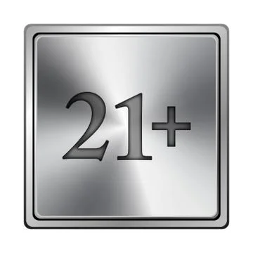 21 plus icon Stock Illustration