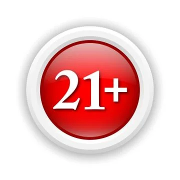21 plus icon Illustrazione stock