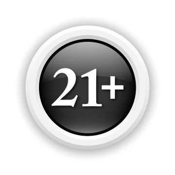 21 plus icon Illustrazione stock