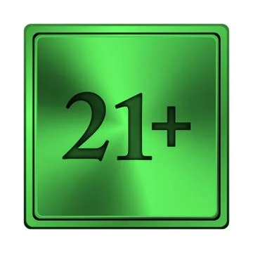 21 plus icon 스톡 일러스트