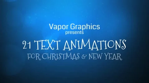 21 Text templates for Christmas and New Year Stock After Effects