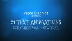 21 Text templates for Christmas and New Year Stock After Effects