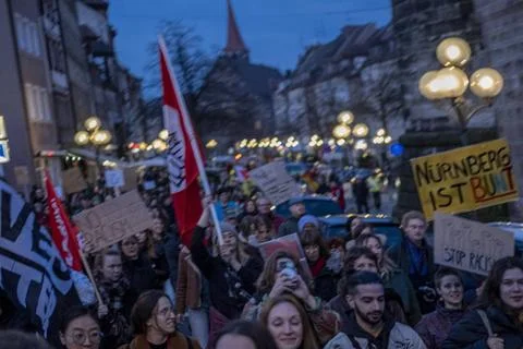  21.03.2024, Internationaler Tag gegen Rassismus, Nürnberg: Anlässlich des. Stock Photos