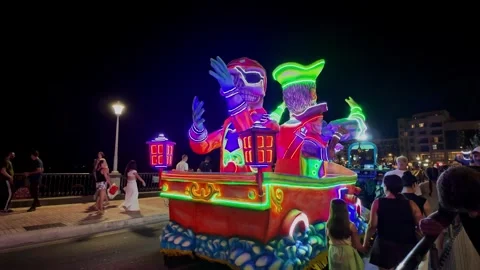 21.08.2026 - Bugibba Malta summer carnival Stock Footage 343176840