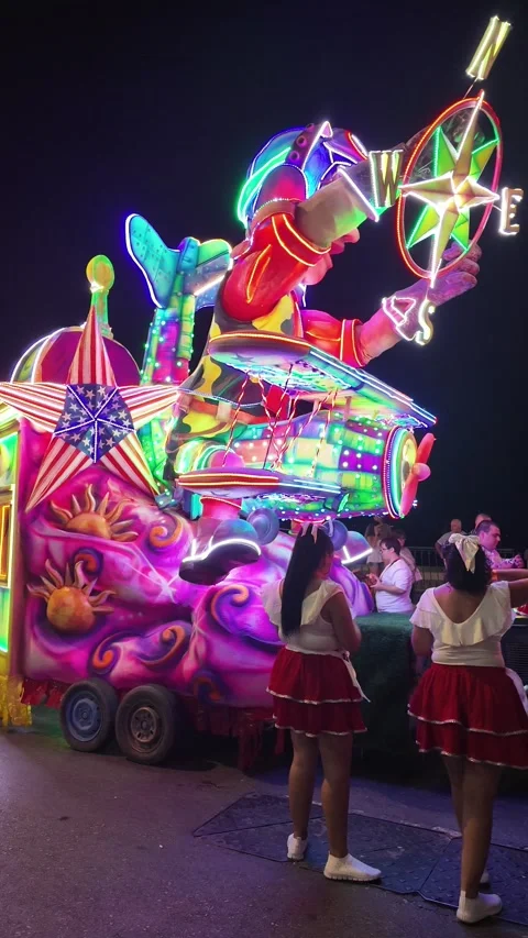 21.08.2026 - Bugibba Malta summer carnival Stock Footage 343179037
