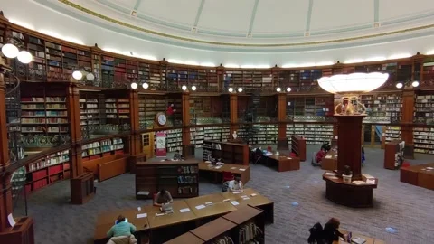 211028 Liverpool Central Library Stock Footage 197532553