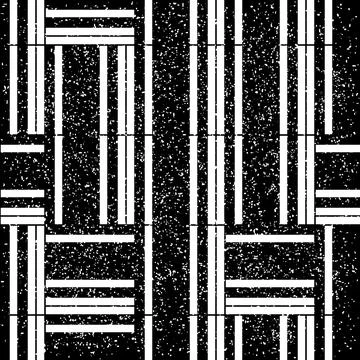 2123 Seamless pattern with horizontal black streaks Stock Illustration