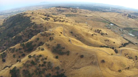 2.148 Vacaville Static Shot Over Hill Near Vacaville 000601 Stock Footage 90257680