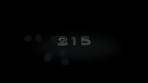 215 title metal text on black alpha channel background Stock Footage 295873198