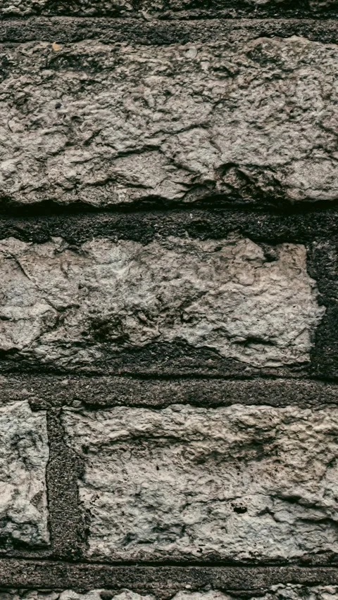 215_Stone wall texture in horizontal pattern.mp4 Stock Footage 347072809