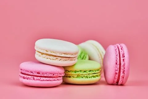 Macaroons  on  pink  background.  Colorful  small  cookie  from  ground  almonds  and  coconut.  Popular  confectionery.  Tasty  snack  food  for  take  away,  copy  space xkwx macaroons,  macaroon,  macaron,  pink,  colorful,  confectionery,  cookie,  popular,  copy  space,  cake,  pastry,  cupcake,  shortcake,  tasty,  food,  design,  snack,  take,  away,  ground,  almonds,  coconut,  small,  red,  studio,  bunch,  green,  beige,  dessert,  pastel,  different,  assorted,  cuisine,  cafe,  vintage,  bakery,  candy,  sweet,  french,  sandwich,  color,  desert,  sweetness,  honey,  goody,  flavor,  gourmet,  breakfast,  high-calorie,  delicious
