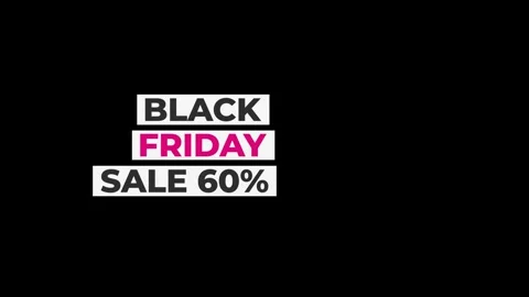 217 Animation Text Label Banner Tag Black Friday Sale 60 Stockbeeldmateriaal 302296859