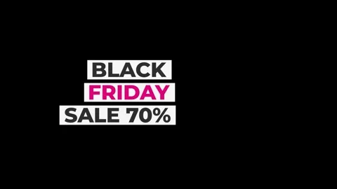 217 Animation Text Label Banner Tag Black Friday Sale 70 库存影片 302296862