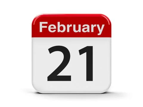 21st February Stock Illustration