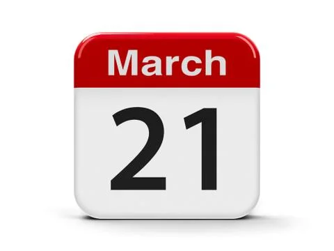 21st March Stock Illustration