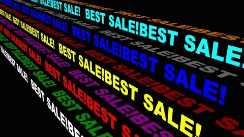 22 Text Animation Colored Scrolling Best Sale 库存影片 132261995
