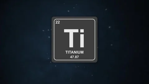 22 Titanium element symbol Ti 2D animation with modern periodic table Stock Footage 327025167