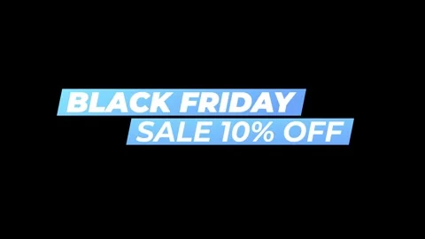 220 Animation Text Label Banner Tag Black Friday Sale 10 Stock-Footage 302296934