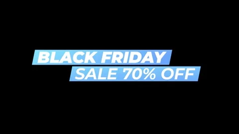 220 Animation Text Label Banner Tag Black Friday Sale 70 库存影片 302296969