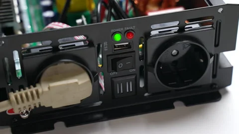 220 volt sockets in an electrical appliance 库存影片 230905484