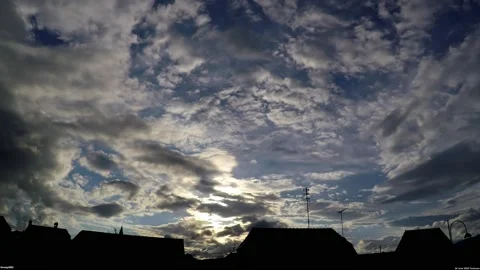 220624 EVENING CLOUDS MULHOUSE Stock Footage 198909977