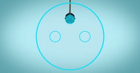 220V electric plug inserted in electric wall socket Stock Footage 116606655