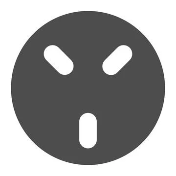 220V Socket solid icon, Electric car concept, Universal Wall Socket sign on Stock Illustration