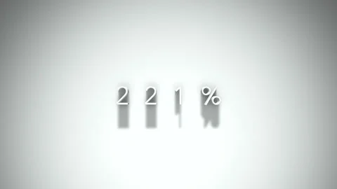 221 3D title animation with shadows on a white background 스톡 동영상 296824178