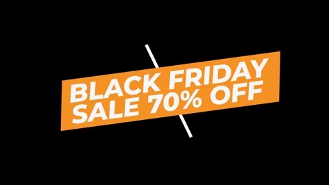 224 Animation Text Label Banner Tag Black Friday Sale 70 库存影片 302297132