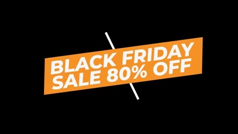 224 Animation Text Label Banner Tag Black Friday Sale 80 Stock-Footage 302297137