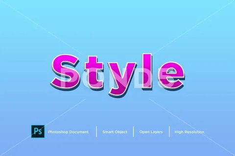 229 style text effect Design Photoshop Layer Style PSD Template