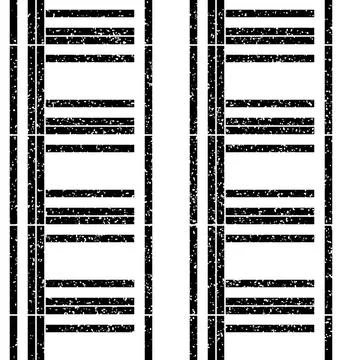 2292 Seamless texture with vertical black bands Illustrazione stock
