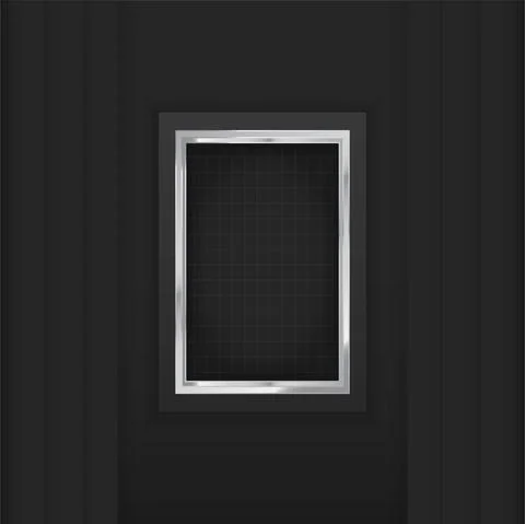 22B03 FP73 Realistic silver frame 2-01 Stock Illustration