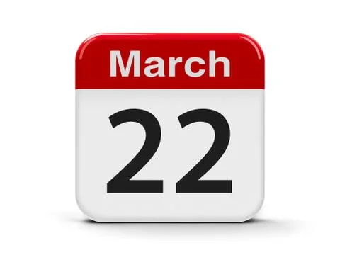 22nd March Stock Illustration