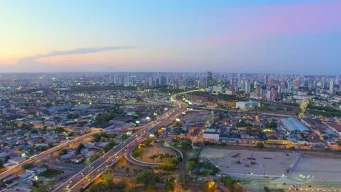 23 AERIAL IMAGE WITH CAMERA MOVEMENT OVER THE NEIGHBORHOOD OF JOANA BEZERRA, Stock Footage 151535839