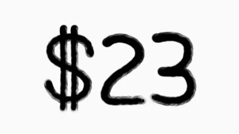 23 Dollar Hand Drawn Animation For Finance Currency Money Business Concept Stock Footage 304331409