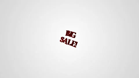 23 Text Animation with Zoom Big Sale Stock-Footage 132268349