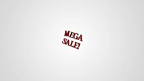 23 Text Animation with Zoom Mega Sale 库存影片 132269120
