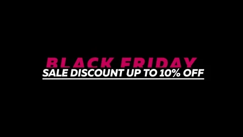 230 Animation Text Label Banner Tag Black Friday Sale 10 库存影片 302297355