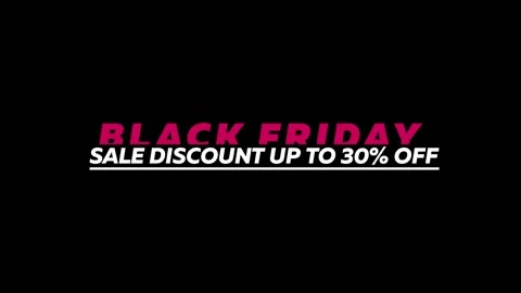 230 Animation Text Label Banner Tag Black Friday Sale 30 库存影片 302297367