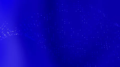 230225 Dark blue background using wave created with dots Stock Footage 302697379