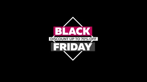 232 Animation Text Label Banner Tag Black Friday Sale 70 Vidéo 302297463